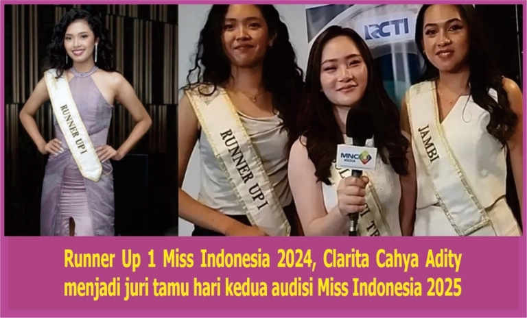 Clarita Cahya Adity dan Rekan Sesama Finalis Miss Indonesia 2024 Berbagi Tips di Audisi Miss Indonesia 2025