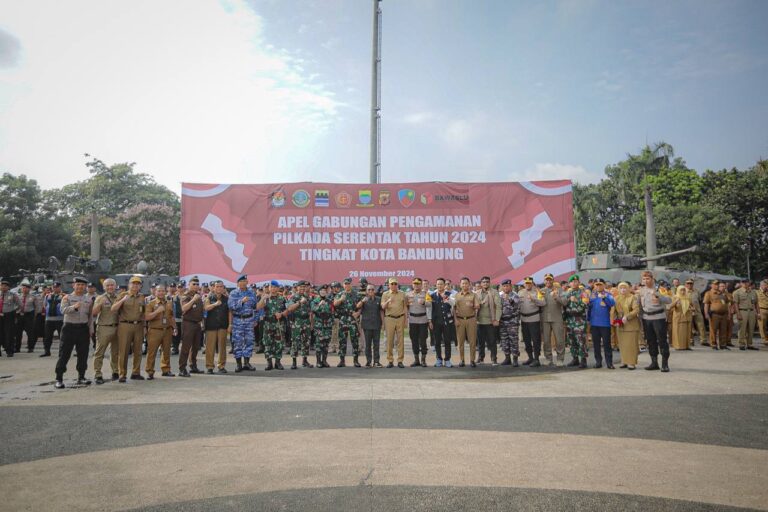 Apel Gabungan Pengamanan Pilkada 2024, Pj Wali Kota Bandung Ajak Warga Gunakan Hak Pilih