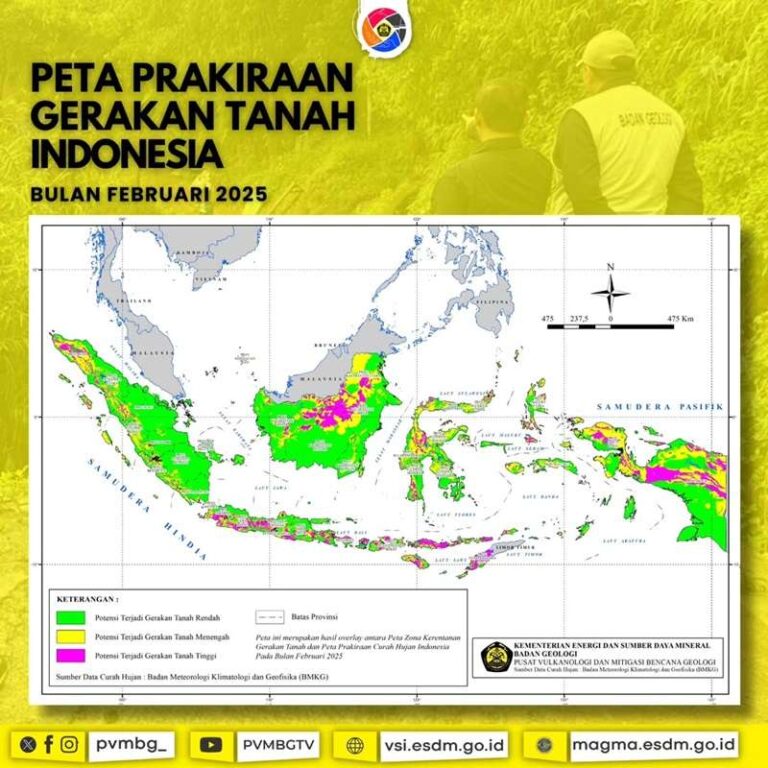 Data Terbaru PVMBG: Waspadai Pergerakan Tanah di 19 Daerah