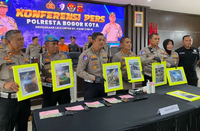 Polresta Bogor Kota Tetapkan Pengemudi Truk sebagai Tersangka Kecelakaan di Gerbang Tol Ciawi