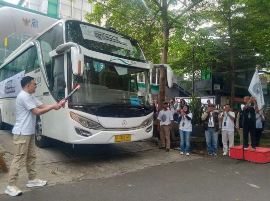 PT Pegadaian Bandung Berangkatkan 475 Pemudik dalam Program Mudik Aman Sampai Tujuan