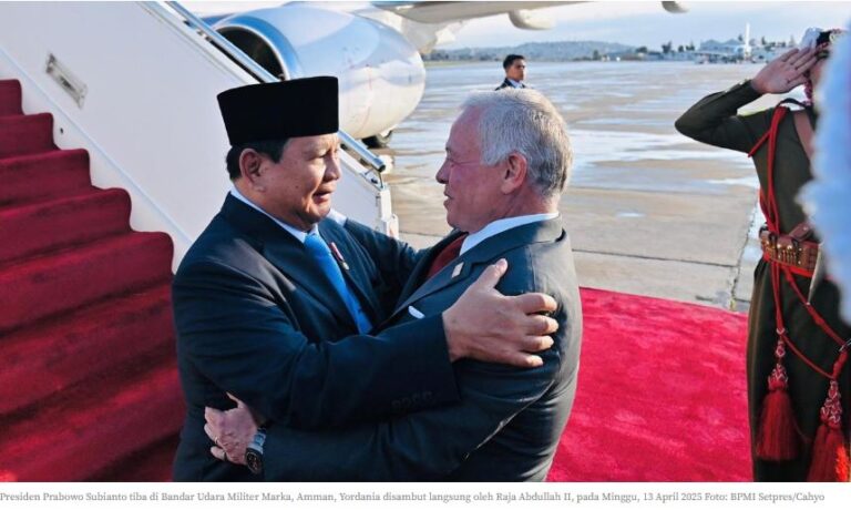 Raja Abdullah II Antar Langsung Presiden Prabowo: Simbol Persaudaraan Indonesia-Yordania